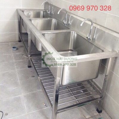 Chậu rửa 3 hộc inox