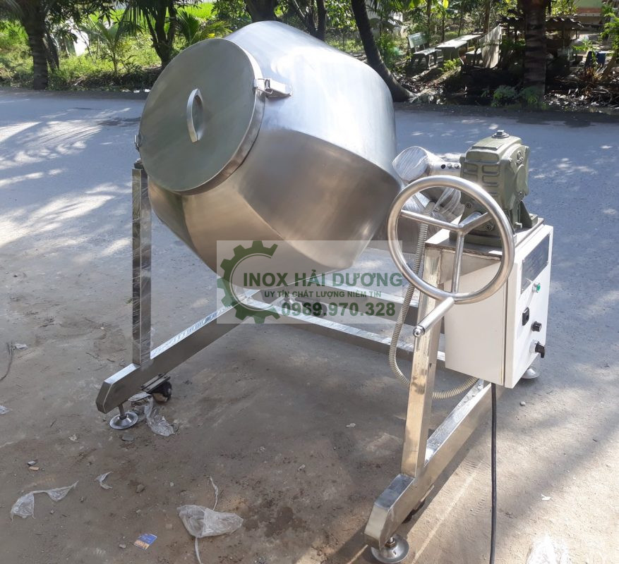Máy trộn bánh tráng dạng lồng quay