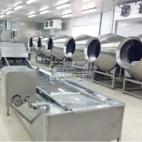 Máy rửa cá dạng lồng xoay- Rửa thực phẩm công suất lớn