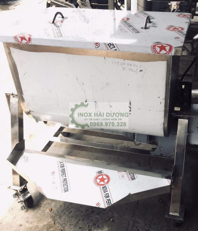 máy trộn 2 trục ngang 200L