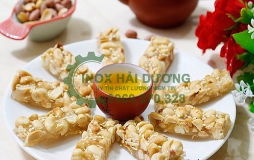 Chảo sên kẹo lạc tự động