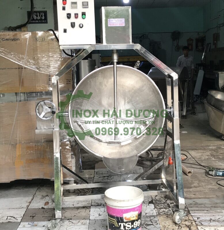 Chảo sên kẹo lạc tự động