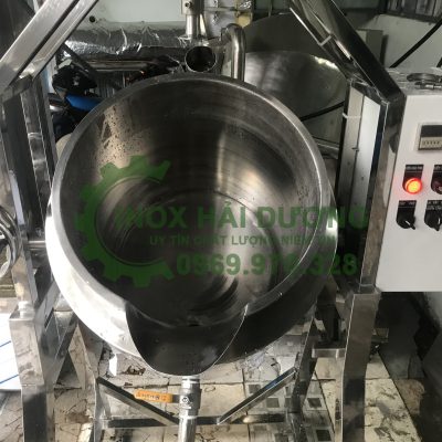 Nồi nấu thạch cánh khuấy lật nghiêng 80L