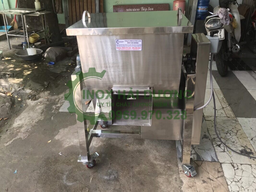 Máy trộn bánh tráng 5kg mini nằm ngang