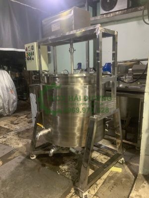 Nồi nấu cánh khuấy lật nghiêng 300l