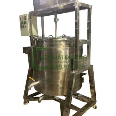 Nồi nấu cánh khuấy lật nghiêng 200l