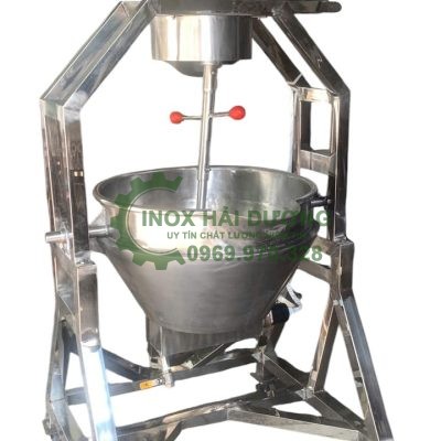 máy nấu nước sốt tự động dạng chảo