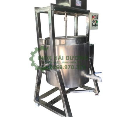 Nồi nấu cánh khuấy lật nghiêng 500l
