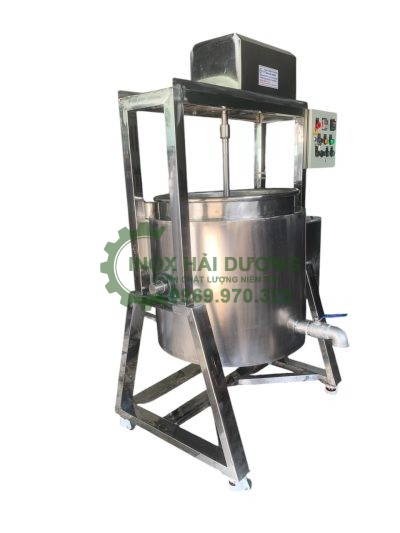 Nồi nấu cánh khuấy lật nghiêng 500l