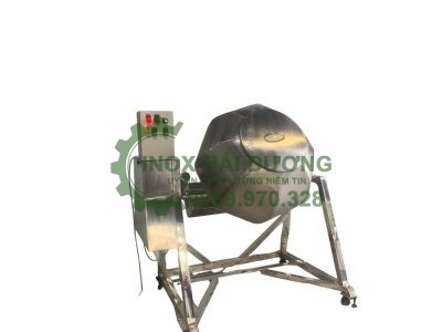 Máy trộn 100l inox dạng lồng quay