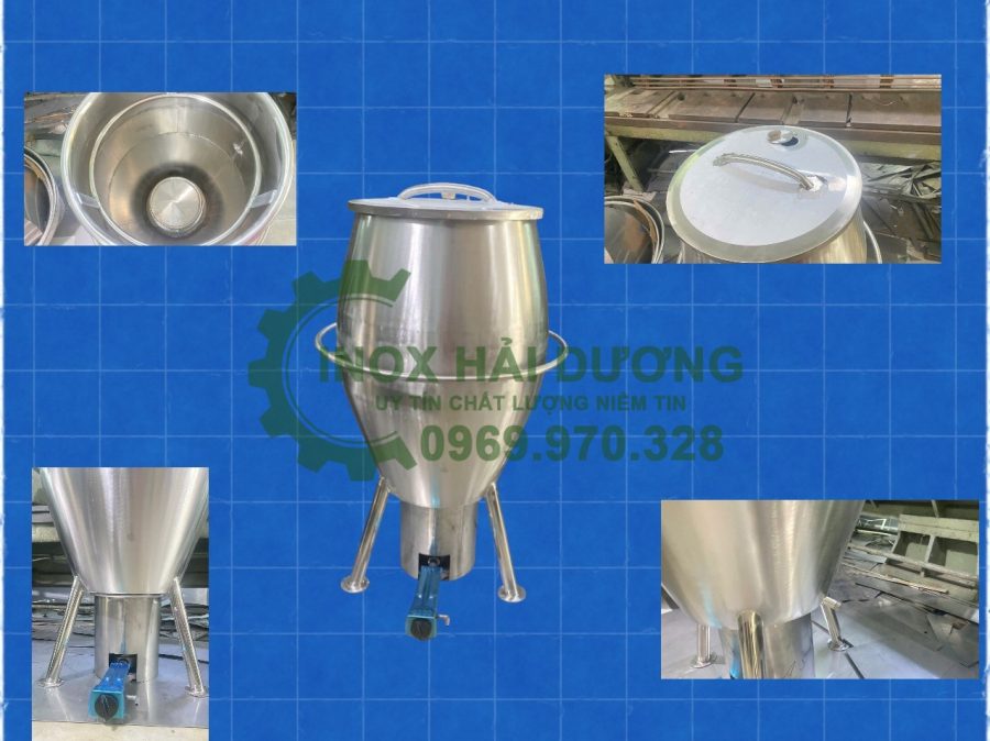 Lu quay gà vịt inox